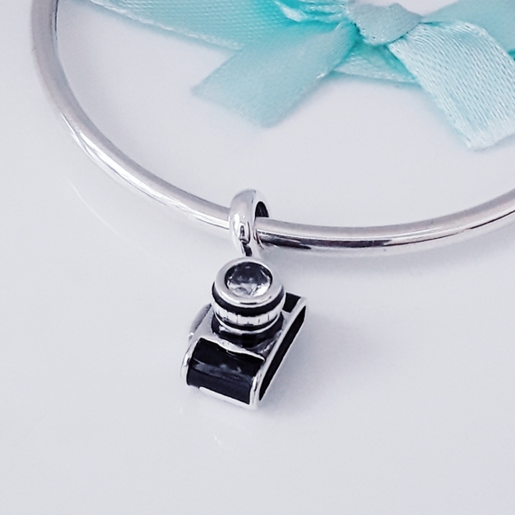 Photo Camera with Crystal lense charm S925 Silver Pandora Compatible - Picture 4 of 7
